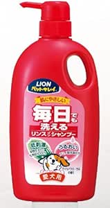 Amazon ライオン Lion ライオン ペットキレイ 毎日でも洗えるリンスインシャンプー ポンプ 愛犬用 750ml フローラルの香り ペットキレイ シャンプー 通販