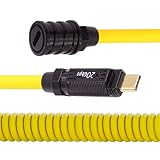 xiwai ストレッチコイル状 140W 20Gbps 8K USB-C USB4 ケーブル Type-C オス - メス延長ケーブル 電源&データ ゲームキーボードマウス用 1.8m/6フィート