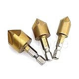 新しい PC 3 5 溝面取り Debur 皿穴 1/4 六角シャンク 90 ° 木製面取りカッター