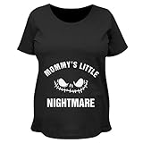 Mommy 's Little Nightmare :マタニティコットンTシャツ US サイズ: L カラー: ブラック
