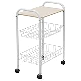 山善(YAMAZEN) キッチンワゴン ナチュラルメイプル GW-S(NM)