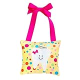 Girl's Tooth Fairy Pillow in Yellow, Pink and Blue Polka Dot [並行輸入品]