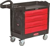 [T-8194724]ラバーメイド　モービルワークセンター　引出型　ブラック 45138807