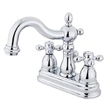 Kingston Brass KB1601AX Two Handle 4 in. Centerset Lavatory Faucet with Retail Pop-up