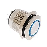 Baosity 耐久性 互換性　19mm　セルフロック　フラットヘッド形状　 　ステンレス鋼 　パワースイッチ　