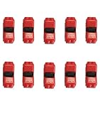 Alightings Solderless 配線ジョイントクイックスプライスコネクター 20-24AWGケーブル用 新しいロックフラップスタイル きれいなレッド ノンピールワイヤージョイントコーナーコ