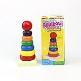 キッズニー【Kidsney】 おもちゃ 知恵のタワー 子どもつみき 知育玩具 ラーニングトイ 虹タワー 木製 wy07-lzgyp-d265236