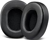 SOULWIT イヤーパッド 交換パッド for Skullcandy Hesh 3/ANC/Evo & Crusher Wireless/540/ANC/Evo & Venue ANC Over-Ear ヘッドセット用 イヤークッション ヘッドホンパッド 互換性 パッド ソフトレザー 高密度フォーム (ブラック)