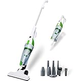 600 W 2 In 1超静かなコード付きUpright Bagless Stick Vacuum軽量ハンドヘルド掃除機HEPAフィルタ