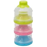 HKUN 粉ミルク ディスペンサー 赤ちゃん　ベビー　お出かけ用　4層　粉ミルク　スナック　離乳食　保存容器　フードボックス