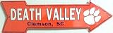 スマートブロンドNCAA Clemson University South Carolina death valley TigersエンボスVanityメタル矢印標識as25006