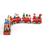 Creazy 6ピース木製クリスマスXmas Train装飾インテリアギフト