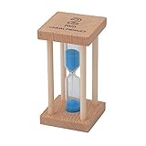 RongSa砂時計 ウッド+ガラス インテリアタイマー 砂タイマー 砂時計 (2分計) 8.9×4.5cm-1個