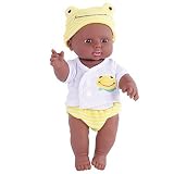 Kidding 12インチLovely African American Rebornベビー人形for Toddlers