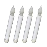 F Fityle LEDキャンドル　キャンドル　パーティー　デコレーション　ウォーム　ホワイト　多セット選べる - 4本