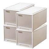 Fits フィッツケース 衣装ケース まとめ買い4個セット 押入れ用 ビッグ カプチーノ