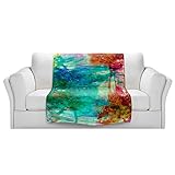 ブランケットウルトラソフトFuzzy 4サイズ！DIANOCHEデザインからby Julia Di Sano Free WheelingホームDecor Unique Designer芸術的スタイリッ