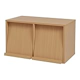 JKプラン Carmine スタッキングフラップシリーズ ディスプレイラック2P×1個 幅37cm 高さ42cm ナチュラル fr-052-na