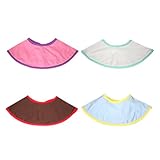 Jolieer ベビー 360度 円形 よだれかけ スタイ 三角バンダナ オシャレな ビブ スタイ 4枚セット (B)