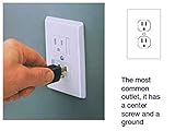 Self-closing Single Screw Outlet Covers 6-pack (White) [並行輸入品]