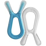 ZoLi BUNNY Dual Nub Teether 2 Pack - Blue + White [並行輸入品]
