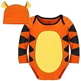 ディズニー Disney Tigger Bodysuit Set Baby キッズ 子供 赤ちゃん ベイビー 衣装 コスチューム 長袖 ロンパース ボディースーツ 帽子 2点セット クマのプーさん テ