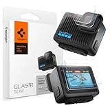 Spigen GoPro HERO 4K ガラスフィルム HERO4K 対応 9H強化ガラス レンズ+前面液晶+後面液晶保護 ナノコーティング 2枚入 AGL09190