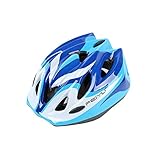 RIHE 軽量 自転車 ヘルメット 子供用 キッズ スケート ボード 安全 かっこいい サイクリング ジュニア アジャスター付き (ブルー)