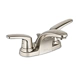 American Standard 7075205.295 Colony Pro 2-handleセンターセットLess Drain、、、サテンニッケル