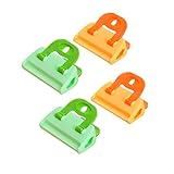 bestomz 4pcsプラスチックバッグクリップシーリングクリップfor Snack opened and Leftover Food Sealerクランプ