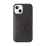 LANVIN COLLECTION SHELL CASE POCKET スマホケースiPhone13 用[ Black ]