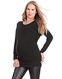 Seraphine セラフィン マタニティトップ Francine ロングライングリッターマタニティナーシングトップ イギリスサイズ8 ブラック 授乳対応