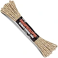 Atwood Rope MFG パラポカリプス パラコード 7ストランドコア ファイヤースターター ワックスジュート 10ポンド モノフィッシングライン ダイナックス ケブラーコード 600ポンド テスト (砂漠 100)