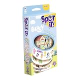 Asmodee Spot It!Blueyカードゲーム - ペースの速いマッチングゲーム Bluey&Friends、家族、子供、大人が楽しめる、対象年齢4歳以上、2-8人用、15分プレイ時間
