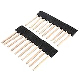 TOOGOO 1-インチ　25本　スポンジウッドブラシ　ペイントセット　軽量、耐久性、 汚れ、ワニス、手工芸品、アートワークに適しています
