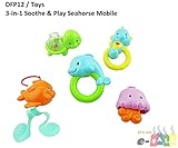 Fisher Price 3-in-1 Soothe & Play Seahorse Mobile - Replacement Toys [並行輸入品]