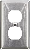 Morris 83210 430壁プレート、二重レセプタクル、1ギャング、ステンレススチール 83210 1