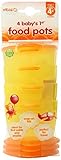 Vital Baby Baby's 1st Food Pots, Orange, 7 Ounce, 4 Pack by Vital Baby [並行輸入品]