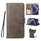 OPPO Reno9 A ケース OPPO Reno7 Aケース opg04手帳ケース oppo reno7 a手帳型ケース reno7a カバー スマホケース case oppo reno9a 携帯ケース reno9a手帳ケース ストラップ付き ベルトマグネット スタンド機能 かわいい(OPPO Reno7 A/Reno9 A対応 6.4inch) グレー