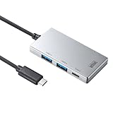 サンワサプライ USB Type Cハブ(ブラック) USB-3TCH1BK