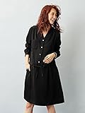 Angeliebe エンジェリーベ マタニティ ワンピース 授乳 しやすい ジョーゼット ワンピ 妊婦服 産前 産後 M ブラック 21863 21863360