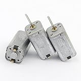 Dowonsol 3個 四角 10* 10MM 強い磁気 大トルク六極小型直流電機 6V-12V dc 7500RPM-15000RPM