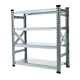 METALSISTEM メタルシステム W900 4段 スチールシェルフ W98×D41.5×H105.6cm 001845