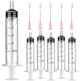TOUFEIYUAN 接着・補修 シリンジ5枚5ml 20G針 注射器 補修用注射器 リキッド調合 注入に便利 シリマーセット カートリッジ 復活 再生 工具 レジン 接着剤 インク 補充 (5ml5-20G)
