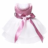 （フィーショー)FEESHOW こどもドレス 女の子 女児ドレス ふわふわチュチュスカート ガールズ キッズ ワンピース 子供服 リボン飾り ノースリーブ 結婚式 発表会 パーティー フォーマル洋装 