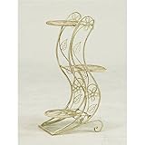 S型フラワースタンド(花台) 3段 【viora】 スチール (屋外/ベランダ/ガーデニング)【組立品】【代引不可】 生活用品 インテリア 雑貨 花 ガーデニング スタンド top1-ds-79260