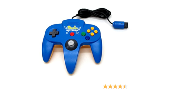 Amazon ピカチュウn64コントローラ ブルー N64 本体 周辺機器