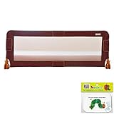 リトルプリンセス 伸縮式ベッドレール ブラウン Bitattoはらぺこあおむし付き