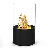 Elite Flame Collin Table Top Firepit Bio Ethanol Ventless Fireplace in Black by Elite Flame [並行輸入品]