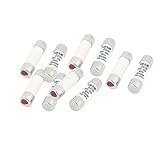 uxcell 　セラミック管ヒューズ　スローブロー円筒　速断　低遮断容量　10個入り 380-500V 2A